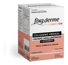 Fixa Derme Colágeno + Ácido Hialurônico + Vitamina C C/45 Gomas Mastigáveis Pele Cabelos e Unhas - C