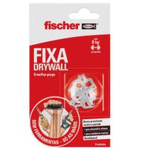 Fixa Drywall - Suporta até 8kg - 8 Unidades - Fischer