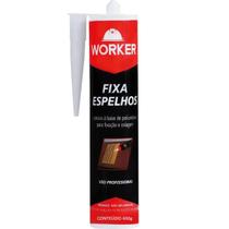 Fixa Espelho 400g Adesivo Silicone Branco Profissional