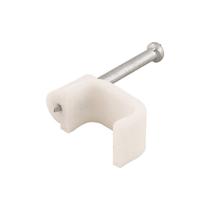 Fixa Fio Chato 10mm Branco Com 20 Vonder Fixa Fio Chato 10mm Branco Com 20 Vonder