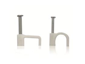 Fixa Fio Circular Para Fio 4,0mm Branco Com 50 Peças EHC/DECORLU Fixa Fio Circular Para Fio 4,0mm Branco Com 50 Peças EHC/DECORLU