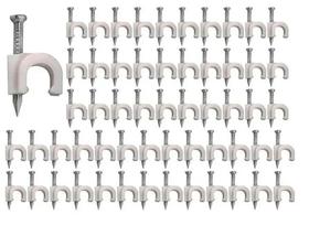 Fixa Fio Fixador De Cabo Rg59 5 Mm Miguelão Pacote C/ 500pçs Fixa Fio Fixador De Cabo Rg59 5 Mm Miguelão Pacote C/ 500pçs