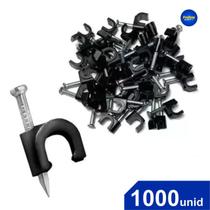 Fixa Fio Miguelão Fixa Cabo 1.000un 7mm Redondo Preto Fixa Fio Miguelão Fixa Cabo 1.000un 7mm Redondo Preto