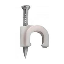 Fixa Fio Miguelao P/ Cabo Coaxial 6mm Com Prego 100 Unidades