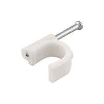 Fixa Fio Redondo 8mm Branco Com 100 Vonder