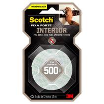 Fixa Forte, Fita Dupla Face, Espuma, 12mm x 1,5m