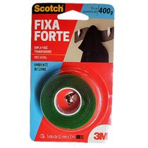 Fixa Forte Transparente 15cm Suporta até 400g 12mm X 2 Mts 3M Aplicação Fácil e Rapido