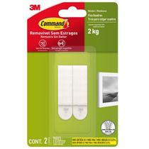 Fixa Quadros Adesivo Command Medio ATE 2KG 2 Unidades 3M Fixa Quadros Adesivo Command Medio ATE 2KG 2 Unidades 3M