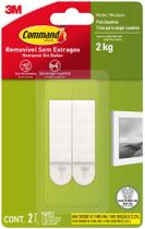 Fixa Quadros Adesivo Command Medio ATE 2KG 2 Unidades 3M Fixa Quadros Adesivo Command Medio ATE 2KG 2 Unidades 3M