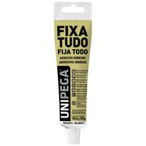Fixa Tudo Branco 80g Bisnaga Plástica Gancheira Unipega Fixa Tudo Branco 80g Bisnaga Plástica Gancheira Unipega