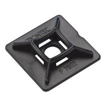 Fixador Adesivo 28x28x6mm Preto Com 50 Unidades