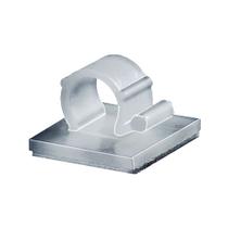 Fixador Adesivo em Plástico PA66 6mm Transparente Hellermann Tyton - RA6 (Embalagem com 100 Peças)
