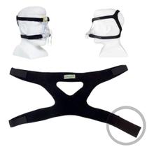 Fixador Arnês para Máscara de 4 Pontas em Neoprene Confortável e Ajustável Compatível Cpap Resmed Fixador Arnês para Máscara de 4 Pontas em Neoprene Confortável e Ajustável Compatível Cpap Resmed