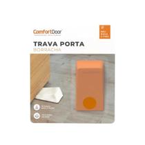 Fixador Calço Trava Porta De Borracha Comfortdoor Laranja