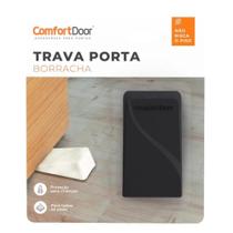 Fixador Calço Trava Porta De Borracha Comfortdoor Preto