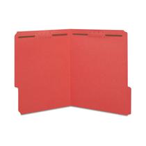 Fixador de aba reforçado Folder Staples 807791, letra vermelha