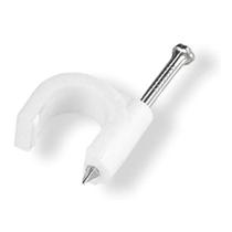 Fixador De Cabo Rg59 5mm Branco - 1000 Unidades Fixador De Cabo Rg59 5mm Branco - 1000 Unidades