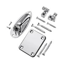 Fixador De Cordas De Guitarra Elétrica Com Placa Para Cabo De Áudio E Parafusos De Reforço Para Fixador De Cordas De Guitarra Elétrica Com Placa Para Cabo De Áudio E Parafusos De Reforço Para