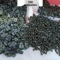 Fixador De Parafuso Metálico Anti-Ferrugem Para Carros E Motocicletas, Clipe Em U, Fivela De Folha