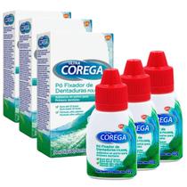Fixador Dentaduras 3 Unidades Ultra Corega Pó 22g 12hrs Fixador Dentaduras 3 Unidades Ultra Corega Pó 22g 12hrs