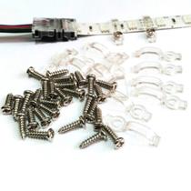 Fixador Fita LED 10mm em Arco - 20 unidades
