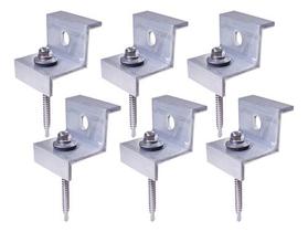 Fixador Grampo End Clamp P/ Placa 35/40mm Brocante - 6 Peças Fixador Grampo End Clamp P/ Placa 35/40mm Brocante - 6 Peças