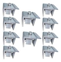 Fixador Grampo Final End Clamp Painel Solar Kit 10 Unidades