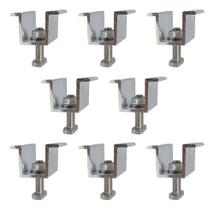 Fixador Grampo Intermediário Mid Clamp Placa Solar - 8 Peças