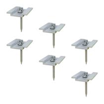 Fixador Grampo Mid Clamp Brocante P/ Painel Solar - 6 Peças Fixador Grampo Mid Clamp Brocante P/ Painel Solar - 6 Peças