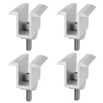 Fixador Grampo Middle Clamp Linha C Placa Painel Solar Kit 4 Fixador Grampo Middle Clamp Linha C Placa Painel Solar Kit 4