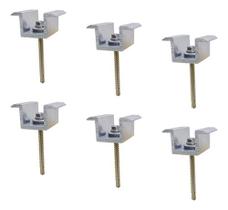 Fixador Grampo Middle Clamp Painel Solar Brocante - 6 Peças Fixador Grampo Middle Clamp Painel Solar Brocante - 6 Peças