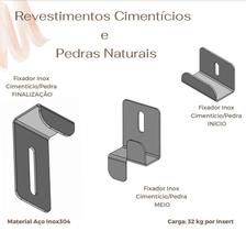 Fixador Inox Cimento/pedra Inicio C/parafuso E Broca - Fixarev