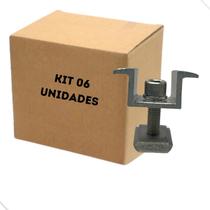 Fixador Middle Clamp Painel Solar Alumínio TI001 Kit 06 Un