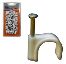 Fixador para Cabo Fio Coaxial 10mm Parede Pct 100 Unidades - Rio Chens