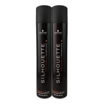 Fixador Silhouette Hair Spray Super Hold Extra Forte 500ml 2un PRETO - Schwarzkopf