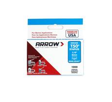 Fixador Staples Arrow 504M1 T50, 6 mm, à prova de ferrugem, pacote com 1000