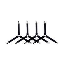 Fixadores De Lençol Ajustáveis 4 Peças, Clipes Para Capa De Colchão, Faixas Elásticas, Organizador Fixadores De Lençol Ajustáveis 4 Peças, Clipes Para Capa De Colchão, Faixas Elásticas, Organizador