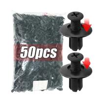 Fixadores De Plástico Preto De 8mm Para Carro, 300/50pcs, Rebites Universais Para Para-choque, Clips Fixadores De Plástico Preto De 8mm Para Carro, 300/50pcs, Rebites Universais Para Para-choque, Clips