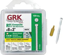 Fixadores GRK 17628 RT Composite 8 x 2 parafusos 100CT