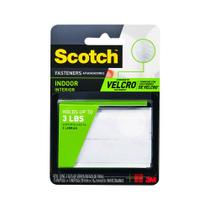 Fixadores Hook Loop Scotch RF4730 White 2 conjuntos de 2x8 cm