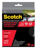 Fixadores Scotch-Mount 3M 10 pés x 1 polegada pretos extremos