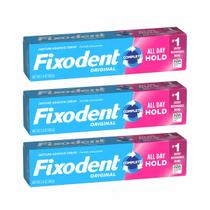 Fixodent 68 G Original - Adesivo Próteses Dentárias 3 Unid