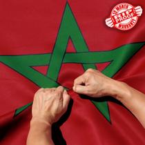 Flag Anley à prova de rasgos, dupla face, 3 camadas, Marrocos, 90x150cm