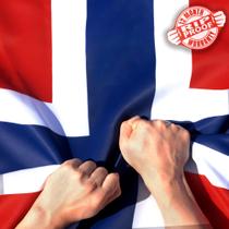 Flag Anley à prova de rasgos, dupla face, 3 camadas, Noruega, 90 x 150 cm