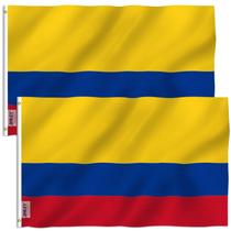 Flag Anley Colombia 90x150cm, poliéster, pacote com 2 Flag Anley Colombia 90x150cm, poliéster, pacote com 2