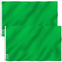 Flag Anley Fly Breeze, verde sólido, 90x150cm, poliéster, pacote com 2 unidades