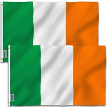 Flag Anley Ireland, poliéster, 90x150cm, pacote com 2 Flag Anley Ireland, poliéster, 90x150cm, pacote com 2