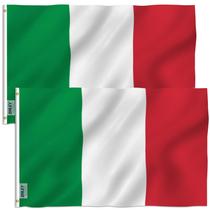 Flag Anley Italy 90x150cm, poliéster, pacote com 2
