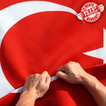 Flag Anley Rip-Proof, dupla face, 3 camadas, Turquia, 90x150cm