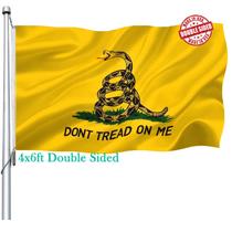 Flag Joven Don't Tread on Me 4x6 pés ao ar livre de dupla face